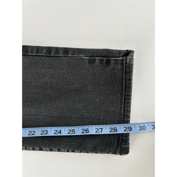 Lucky Brand 363 Vintage Straight Jeans Mens Actual Sz 31x29 Black Denim Stretch - Picture 10 of 13